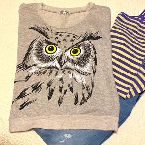 Olsenboye Graphic owl sweater